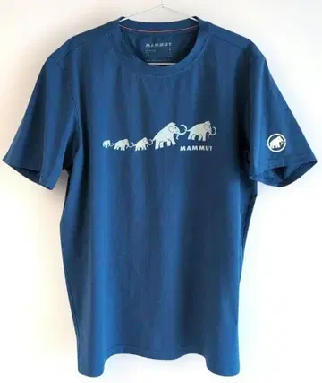 새상품급 마무트 MAMMUT 남성용 반팔 T셔츠 스카이블루 XL