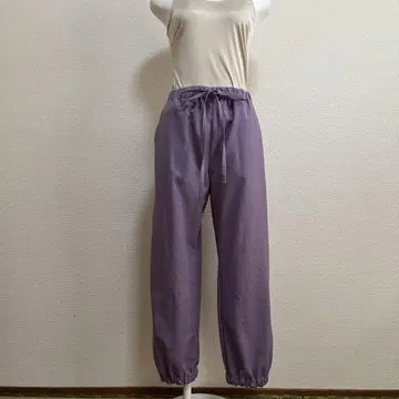 기모노 리메이크 (조거 팬츠)  순수 실크 연보라 free size