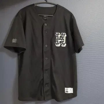 HUF 블랙 베이스볼 셔츠 L