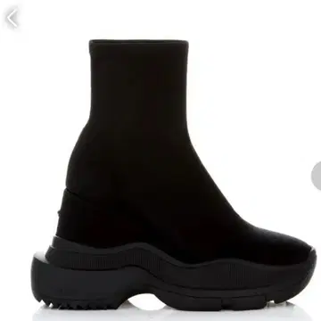 yello BLACK DOUBLE SNEAKER SHORT BOOTS