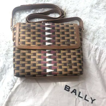[ 현행 ] BALLY 발리 숄더백 페넌트 모티브 스포츠 플래그 패턴