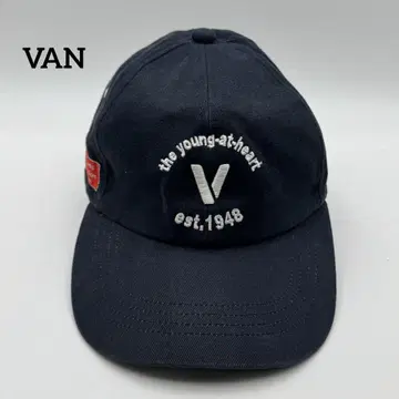 VAN JAC 코튼 캡 네이비 일본제