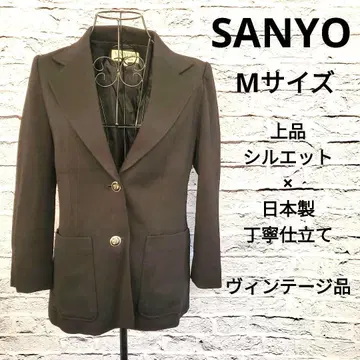 빈티지 SANYO제 VIN VERT 테일러드 자켓 블랙 일본제
