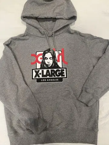 XLARGE X-girl 한정판 콜라보 후드티 엑스라지 걸 M
