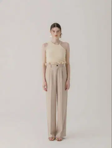 EAPHI FRILLS WAIST PANTS 베이지 사이즈 1