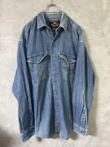 80~90s USA 할리데이비슨 데님 셔츠