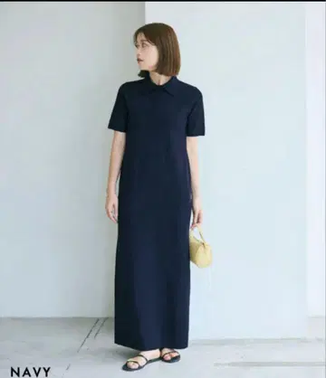 [ HARUKA DESIGN ] 반팔 폴로 맥시 원피스 베이스먼트 온라인