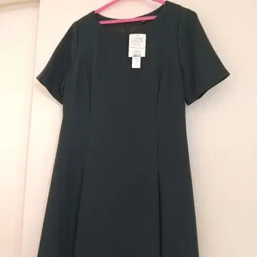 택 포함 새상품 INDIVI 다크 그린 원피스 M