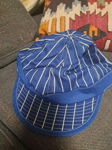 Dapper's 파랑 스트라이프 워크캡 L