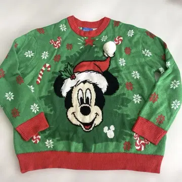 미키 디즈니 크리스마스 니트 스웨터 2019 산타
