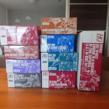 HG 1/144 프리미엄 반다이 한정판 건담 프라모델 9개 세트