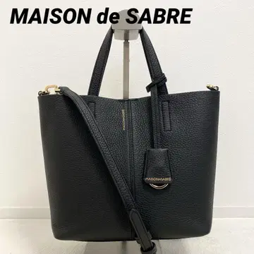 [ 새상품급 ] MAISON de SABRE 스몰 소프트 토트백 블랙