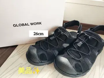 새상품급 [ GLOBAL WORK ] 블랙 스포츠 샌들 26cm