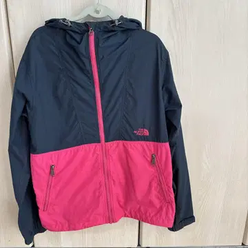 THE NORTH FACE 후드 부착 마운틴 후드티 네이비/핑크