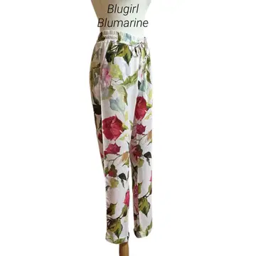 [ Blugirl Blumarine ] 플라워 프린트 이지 팬츠