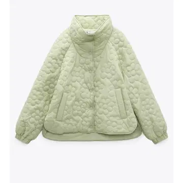 ZARA 꽃 퍼프 자켓