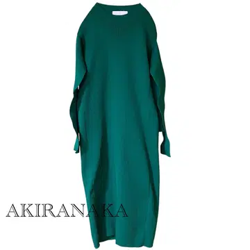 AKIRA NAKA 아키라나카 페이크 암 원피스 그린