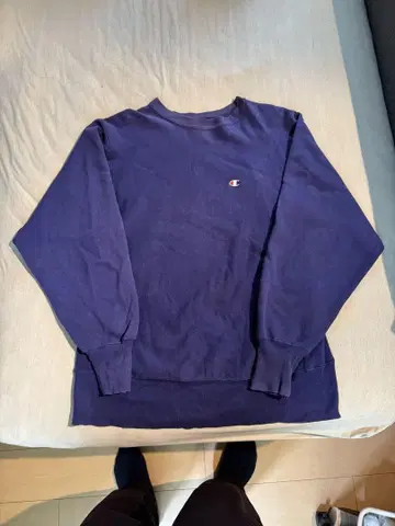 Champion Reverse Weave 맨투맨 L 보라색