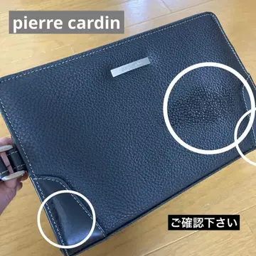 피에르 가르뎅 세컨드 백 블랙 클러치