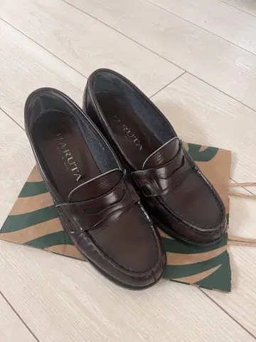 학생 HARUTA 다크 브라운 로퍼