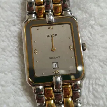 RADO 여성용 손목시계 플로렌스 쿼츠 스퀘어 스톤 장식