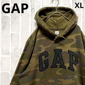 GAP 갭 후드티 카모플라쥬 카모플라주 XL 자수 풀오버 속기모