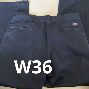 W36 구제 의류 dickies874 YKK 지퍼 블랙 페이드 치비 택