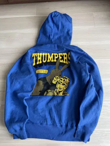 THUMPERS BROOKLYN NYC 그래픽 후드티 파랑
