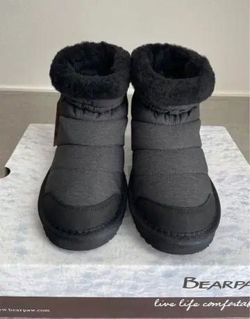 [ 23cm ] BEARPAW 베어파우 여성용 스노우 부츠 차콜 그레이