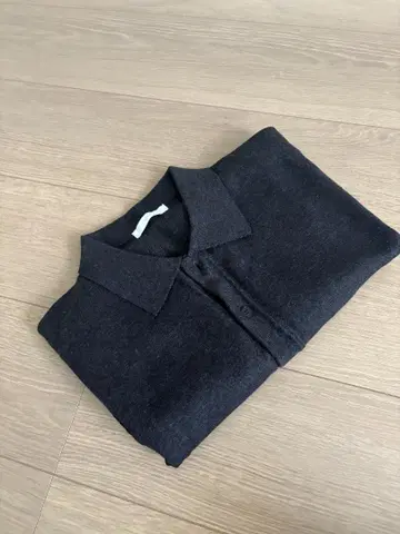 새상품 미사용 WYM HALF SLEEVE KNIT SHIRT 차콜 S