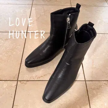 미사용급 LOVE HUNTER 러브헌터 스톰 힐 부츠 블랙