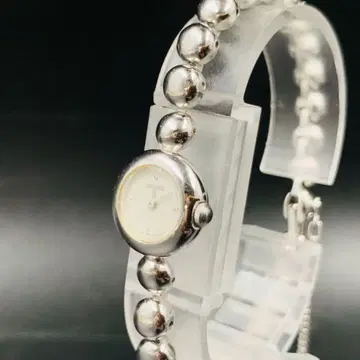 SEIKO 라운드 칵테일 손목시계 빈티지 팔찌 실버