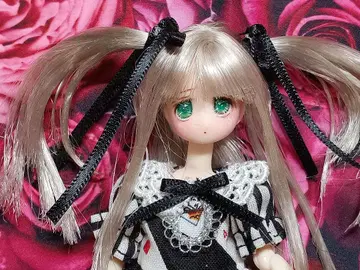 커스텀 인형 헤드 아존 피코니모 헤드 실버 머리 그린 눈