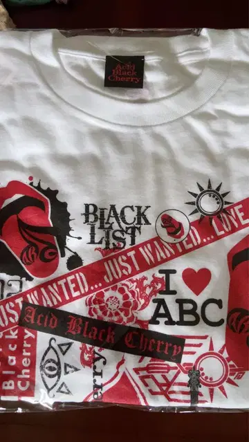 Acid Black Cherry FILM LIVE 티셔츠 L 사이즈