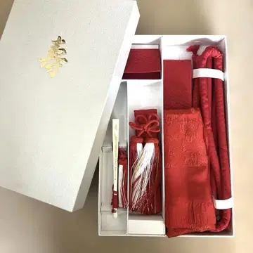 일본 의류 신부 잡화 결혼식 하코세코 세트 카이켄 빨간색