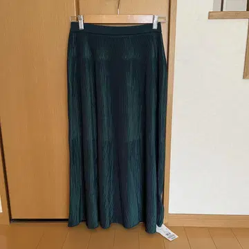 인디비 다크 그린 롱 스커트 38 미사용 새상품