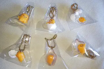 구데타마 푸들푸들 마스코트 산리오 피규어 스트랩 6개