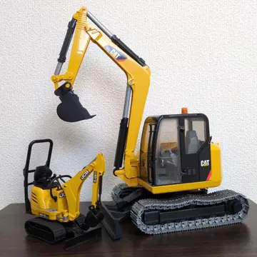 브루더 CAT 미니 셔블 & JCB 마이크로 셔블 2대 세트