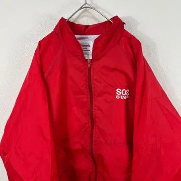 USA제 90s purcells 자수 나일론 자켓 빨간색