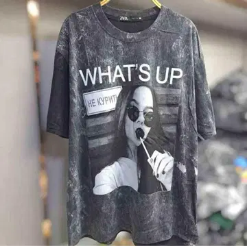 WHAT'S UP 그래픽T셔츠 L사이즈