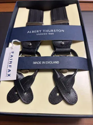 ALBERT THURSTON 블랙 서스펜더