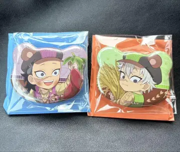 귀멸의 칼날 ufotable 풍요로운 가을 축제 곰 캔뱃지 사네미 겐야