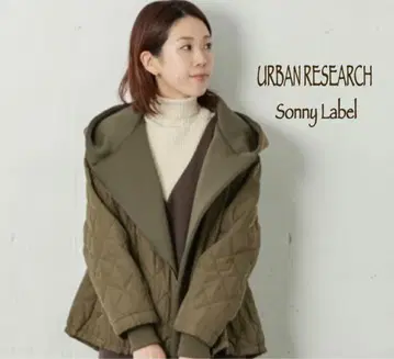 어반 리서치 서니 라벨 퀼팅 후디 코트 푸드코트