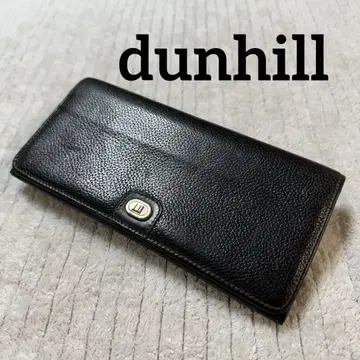 dunhill 던힐 장지갑 롱 지갑 블랙 가죽 이단 접이