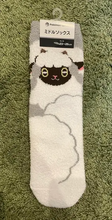 포켓몬 센터 미들 양말 23~25cm 복슬복슬 울루 새상품