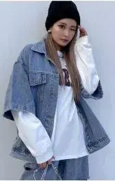 TABLEThotel 멜모 반팔 데님 자켓 새상품급