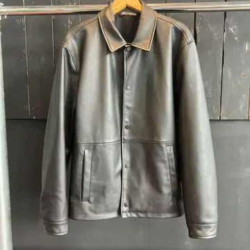 ZARA 블랙 합성 피혁 가죽 자켓 XL