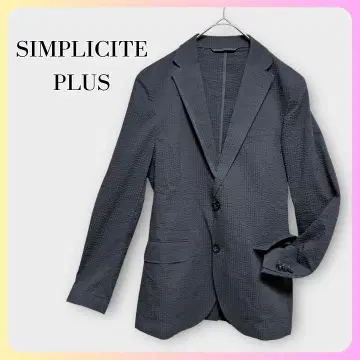 [ 새상품급 ] Simplicite 테일러드 자켓 그레이 S 시어서커풍