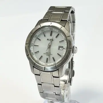[ 작동 중 ] SEIKO ALBA V145-0CF0 솔라 정품 벨트