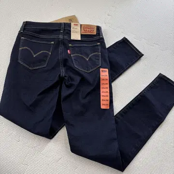 택 포함 미사용 새상품 Levi's 24인치 스키니 데님
